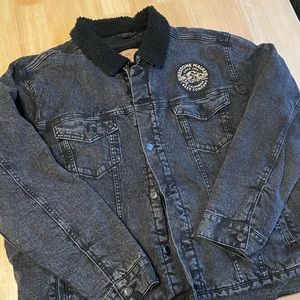 Firestone Walker Brewery Sherpa Lined Jeans Jacket